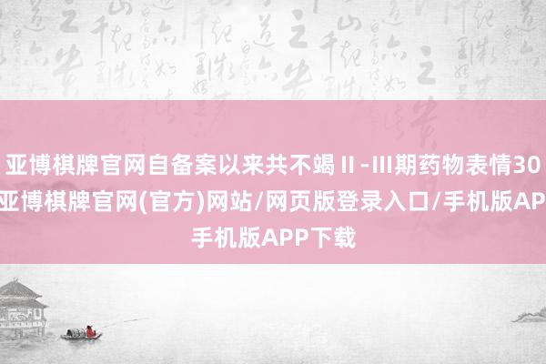 亚博棋牌官网自备案以来共不竭Ⅱ-Ⅲ期药物表情30余项-亚博棋牌官网(官方)网站/网页版登录入口/手机版APP下载