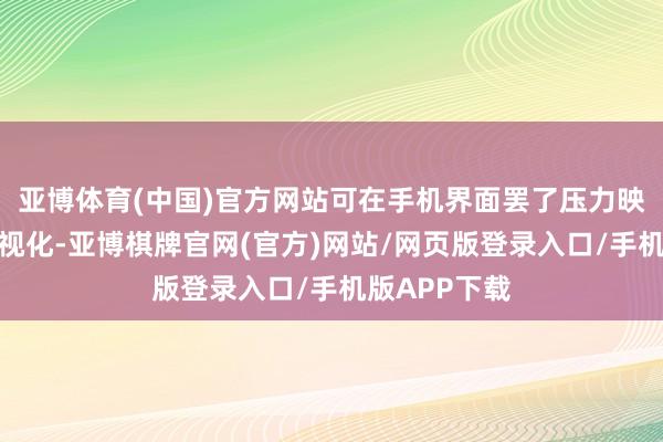 亚博体育(中国)官方网站可在手机界面罢了压力映射与及时可视化-亚博棋牌官网(官方)网站/网页版登录入口/手机版APP下载